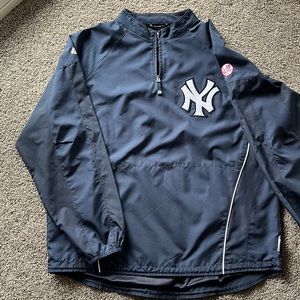 Mens MLB Yankees Authentic Collection 1/4 zip